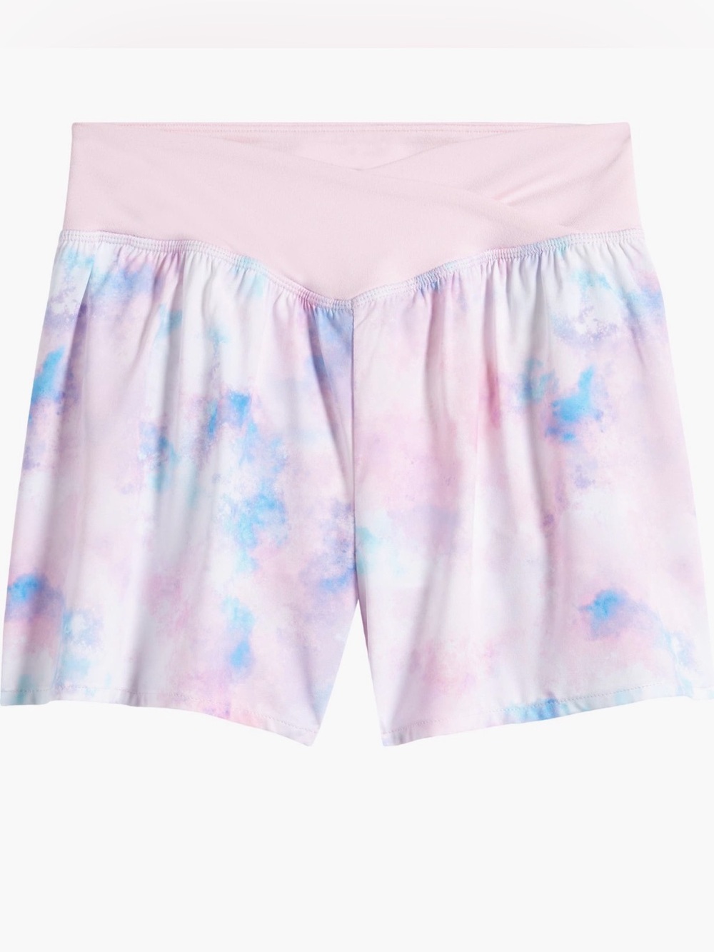 Women's Pink Tie-Dye Performance Shorts